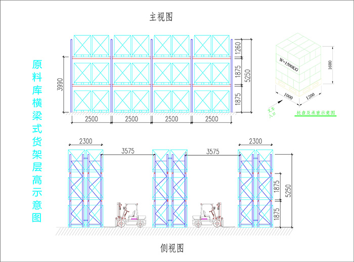 原材料倉庫重型貨架方案